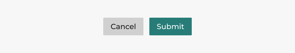 An example showing teal used for a primary call to action button, as explained in the caption below.