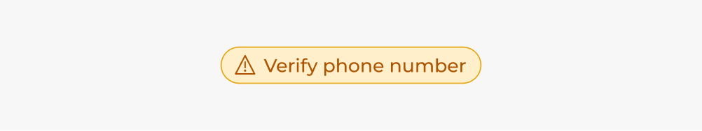 A screenshot showing the application of the yellow UI color in a badge interface, as described in the caption below.