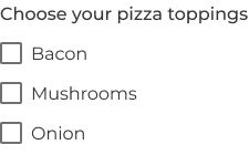 A group label above a checkbox group, as described in the caption below.