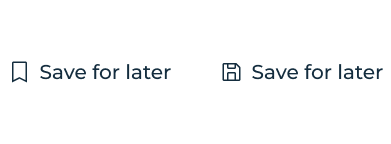 Improper use of different icons to represent the same concept, as described in the caption.