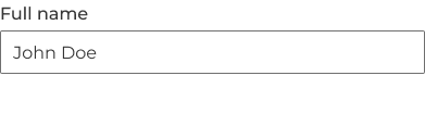 An input used to request a user’s name.