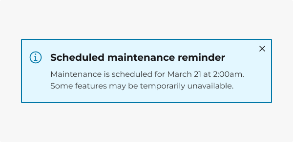 Image of an alert notification.