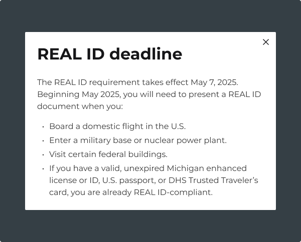 Image of a modal.