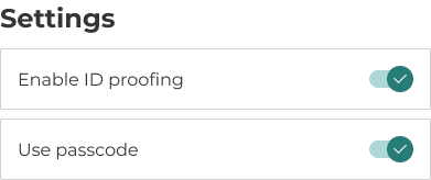 Similar toggle settings grouped together vertically, as described in the caption.